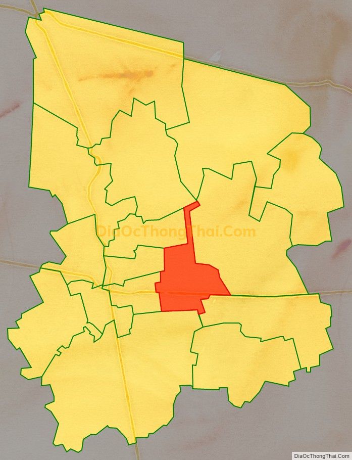 Bản đồ vị trí và địa giới hành chính Phường Nhị Mỹ, thị xã Cai Lậy