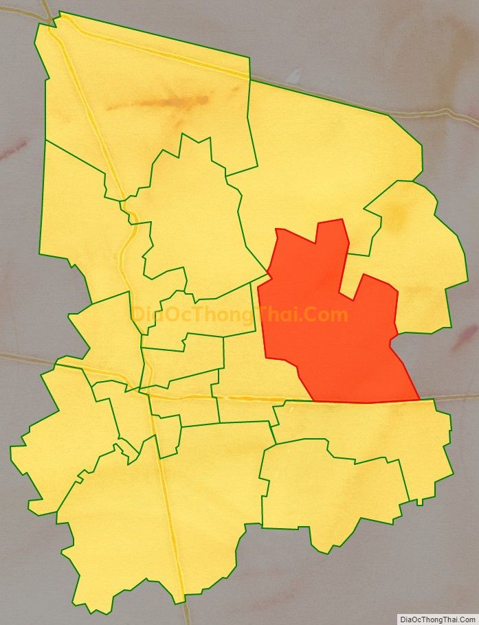 Bản đồ vị trí và địa giới hành chính Xã Tân Hội, thị xã Cai Lậy