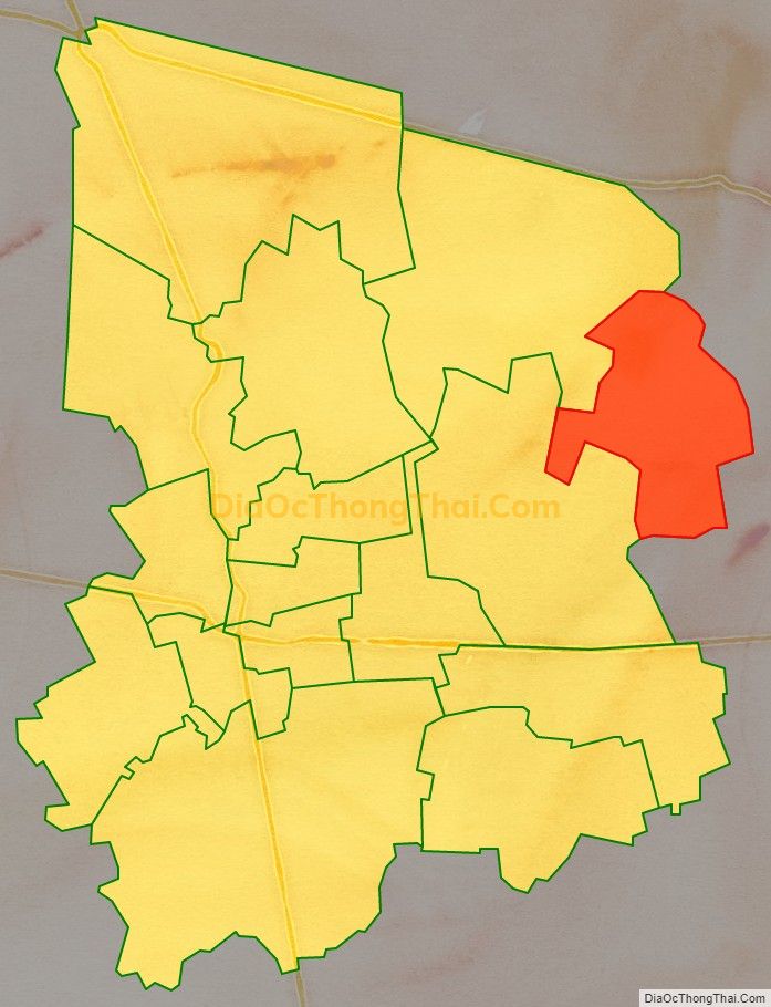 Bản đồ vị trí và địa giới hành chính Xã Tân Phú, thị xã Cai Lậy