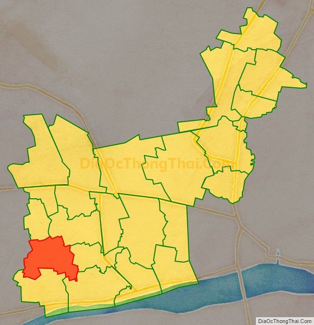 Bản đồ vị trí và địa giới hành chính Xã Bàn Long, huyện Châu Thành