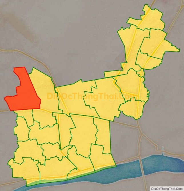 Bản đồ vị trí và địa giới hành chính Xã Điềm Hy, huyện Châu Thành