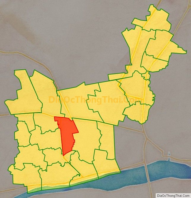 Bản đồ vị trí và địa giới hành chính Xã Đông Hòa, huyện Châu Thành