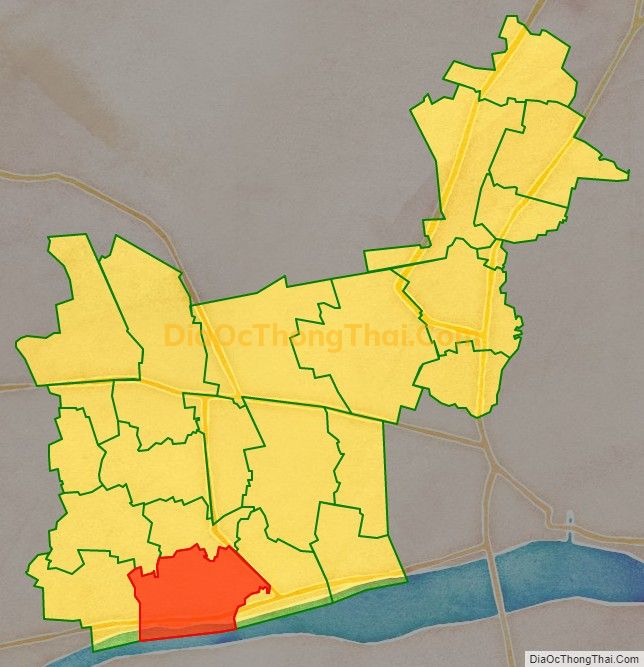 Bản đồ vị trí và địa giới hành chính Xã Kim Sơn, huyện Châu Thành