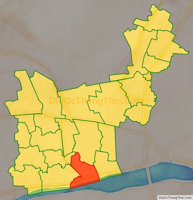 Bản đồ vị trí và địa giới hành chính Xã Song Thuận, huyện Châu Thành