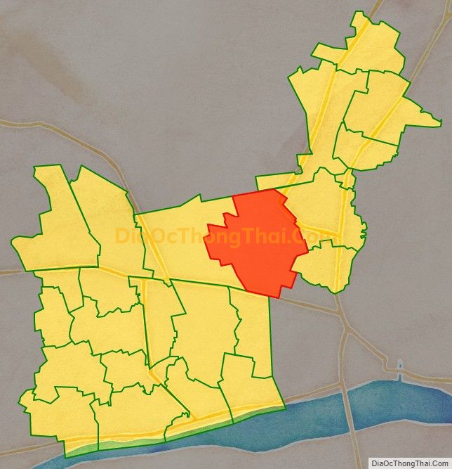Bản đồ vị trí và địa giới hành chính Xã Tam Hiệp, huyện Châu Thành