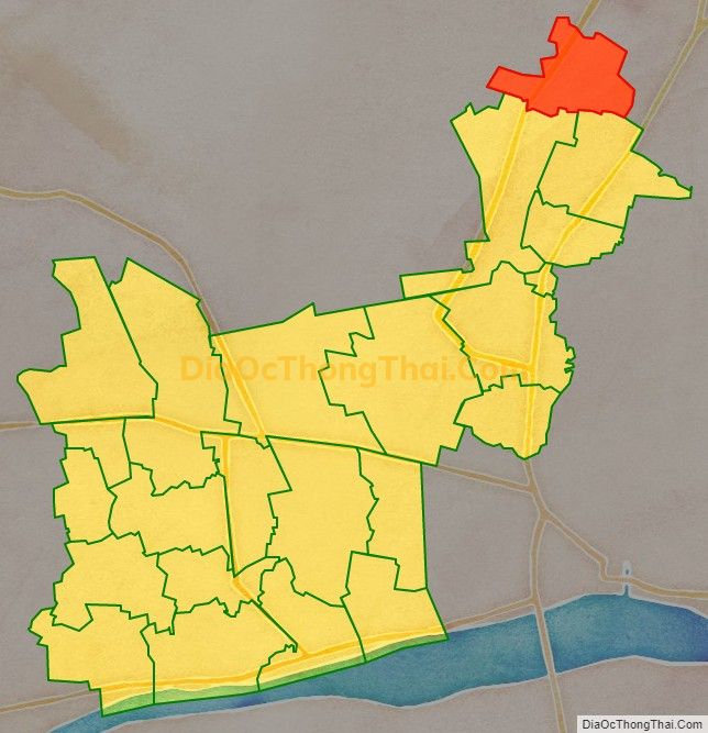 Bản đồ vị trí và địa giới hành chính Xã Tân Hội Đông, huyện Châu Thành