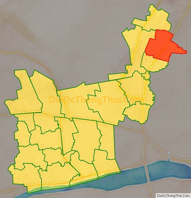 Bản đồ vị trí và địa giới hành chính Xã Tân Hương, huyện Châu Thành