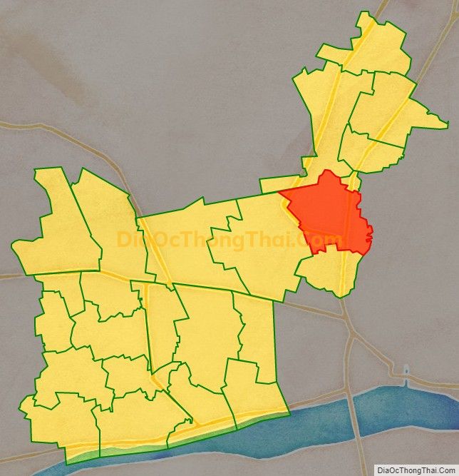 Bản đồ vị trí và địa giới hành chính Xã Thân Cửu Nghĩa, huyện Châu Thành