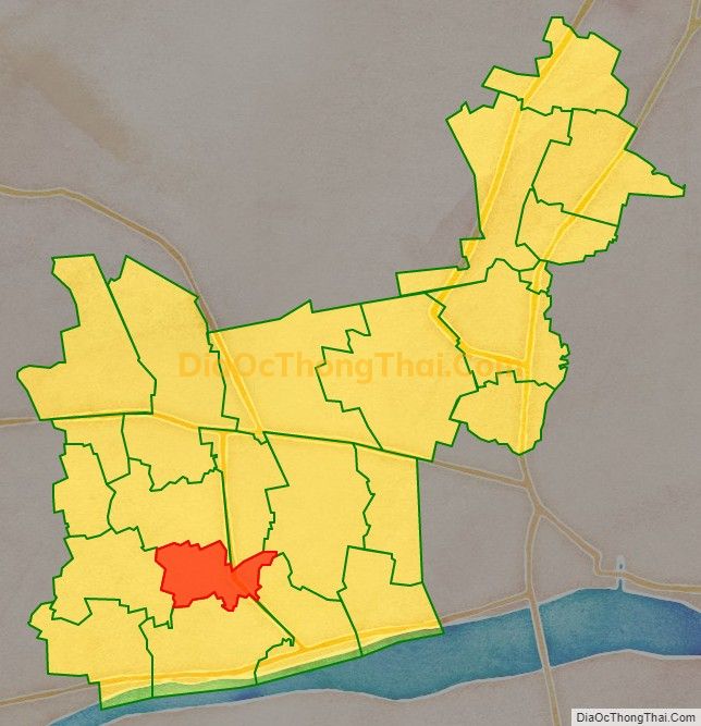 Bản đồ vị trí và địa giới hành chính Xã Vĩnh Kim, huyện Châu Thành