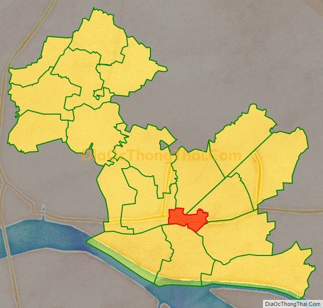Bản đồ vị trí và địa giới hành chính Thị trấn Chợ Gạo, huyện Chợ Gạo