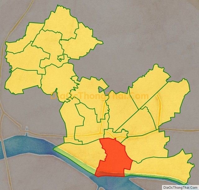 Bản đồ vị trí và địa giới hành chính Xã Hòa Định, huyện Chợ Gạo