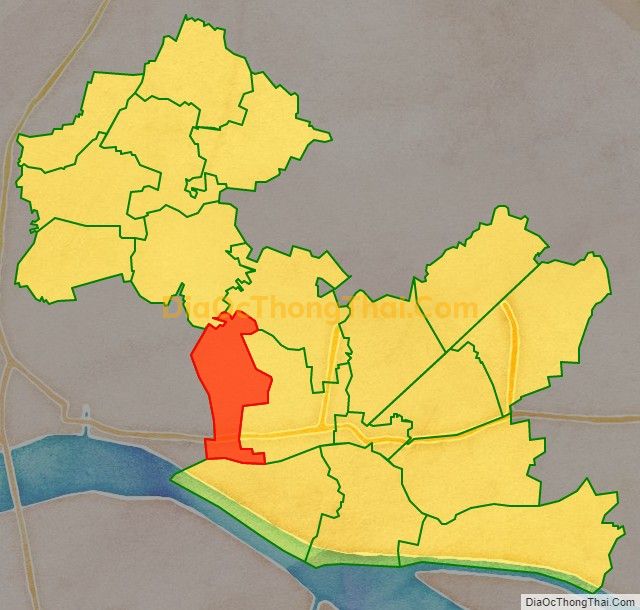 Bản đồ vị trí và địa giới hành chính Xã Song Bình, huyện Chợ Gạo