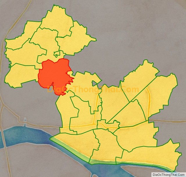 Bản đồ vị trí và địa giới hành chính Xã Thanh Bình, huyện Chợ Gạo