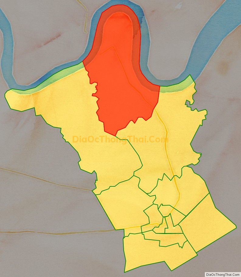 Bản đồ vị trí và địa giới hành chính Xã Bình Đông, thị xã Gò Công