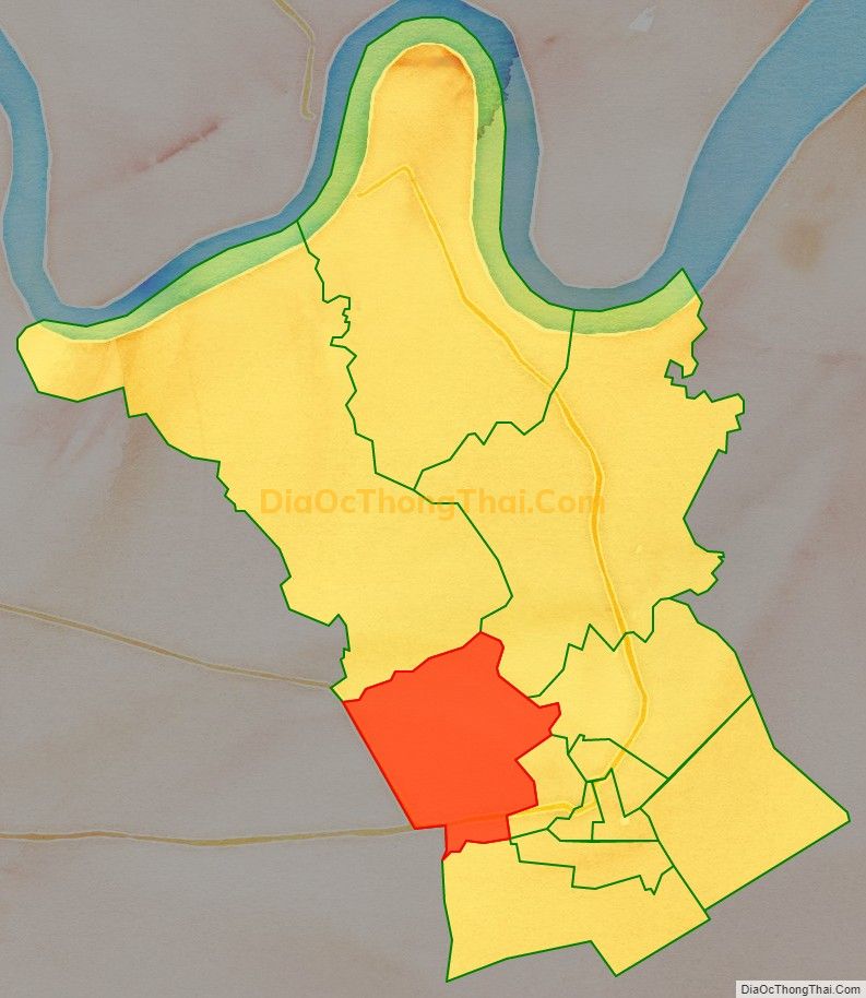 Bản đồ vị trí và địa giới hành chính Xã Long Chánh, thị xã Gò Công