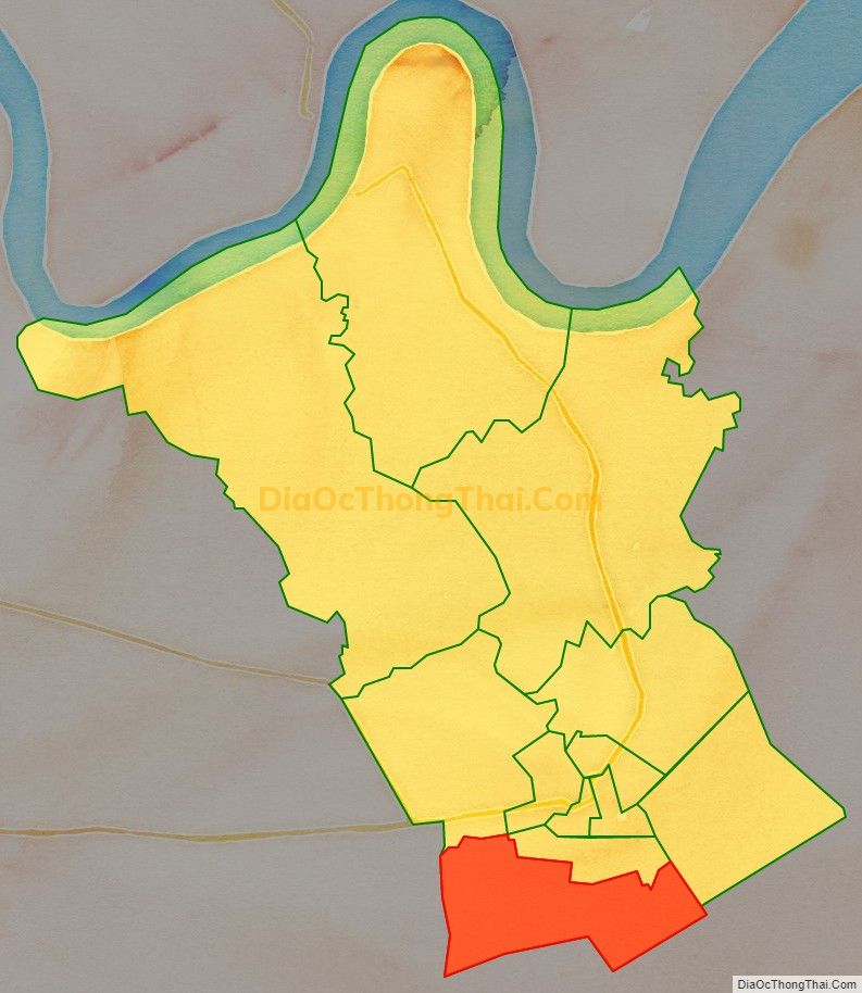 Bản đồ vị trí và địa giới hành chính Xã Long Hòa, thị xã Gò Công