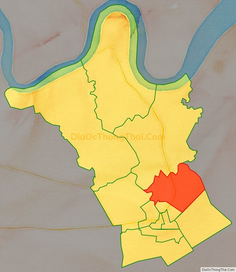 Bản đồ vị trí và địa giới hành chính Xã Long Hưng, thị xã Gò Công