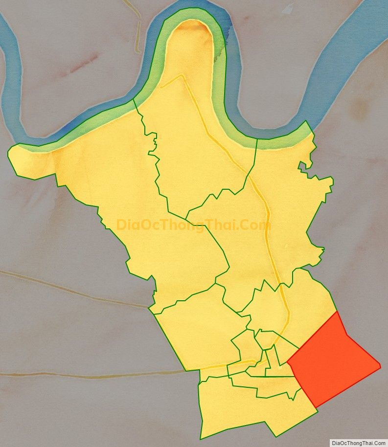 Bản đồ vị trí và địa giới hành chính Xã Long Thuận, thị xã Gò Công