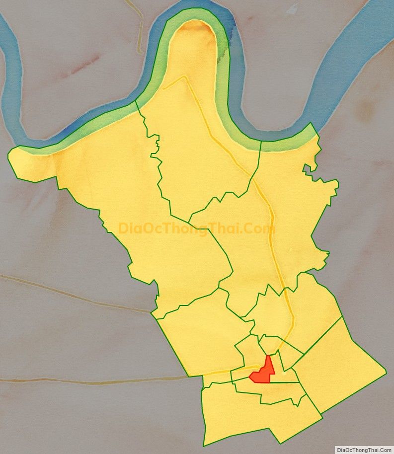 Bản đồ vị trí và địa giới hành chính Phường 1, thị xã Gò Công