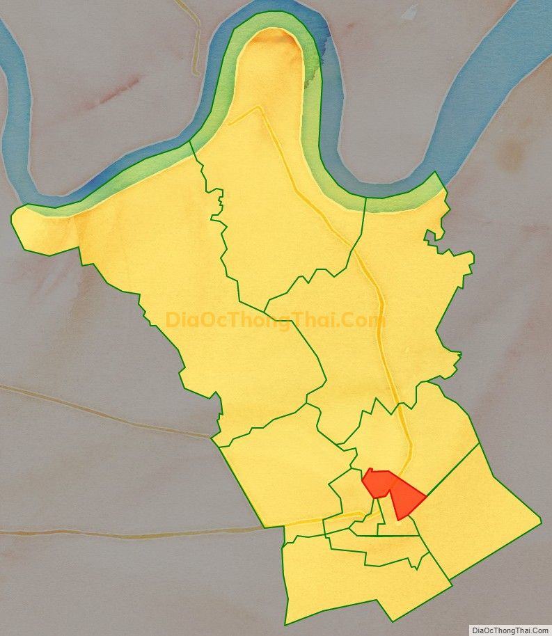 Bản đồ vị trí và địa giới hành chính Phường 3, thị xã Gò Công