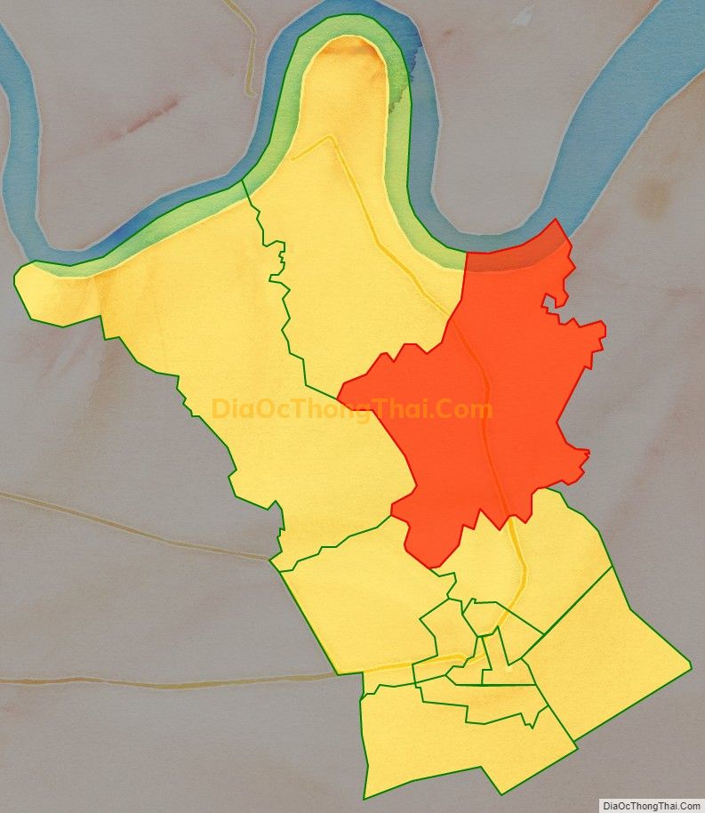 Bản đồ vị trí và địa giới hành chính Xã Tân Trung, thị xã Gò Công