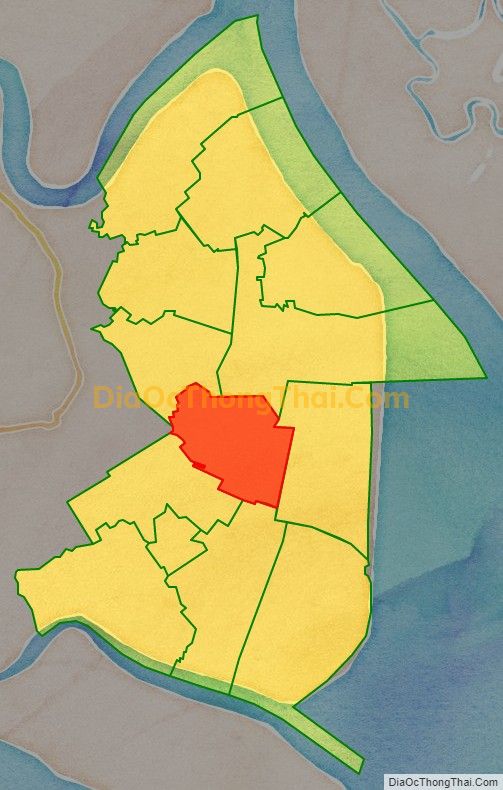Bản đồ vị trí và địa giới hành chính Xã Bình Ân, huyện Gò Công Đông