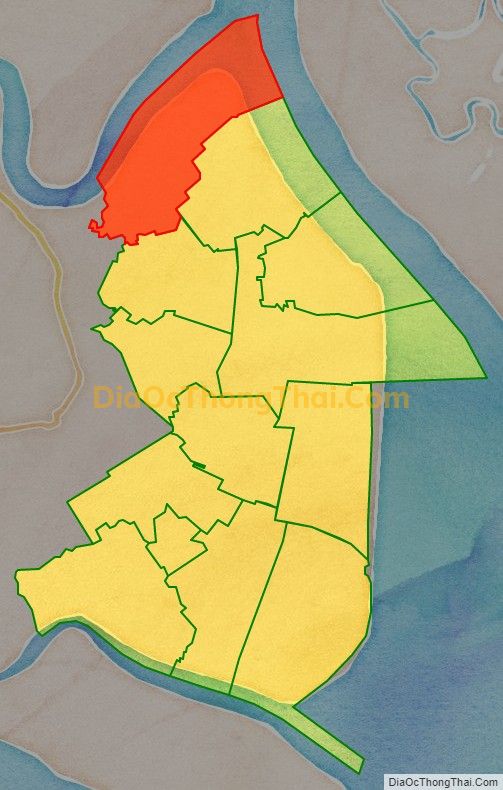 Bản đồ vị trí và địa giới hành chính Xã Tân Phước, huyện Gò Công Đông