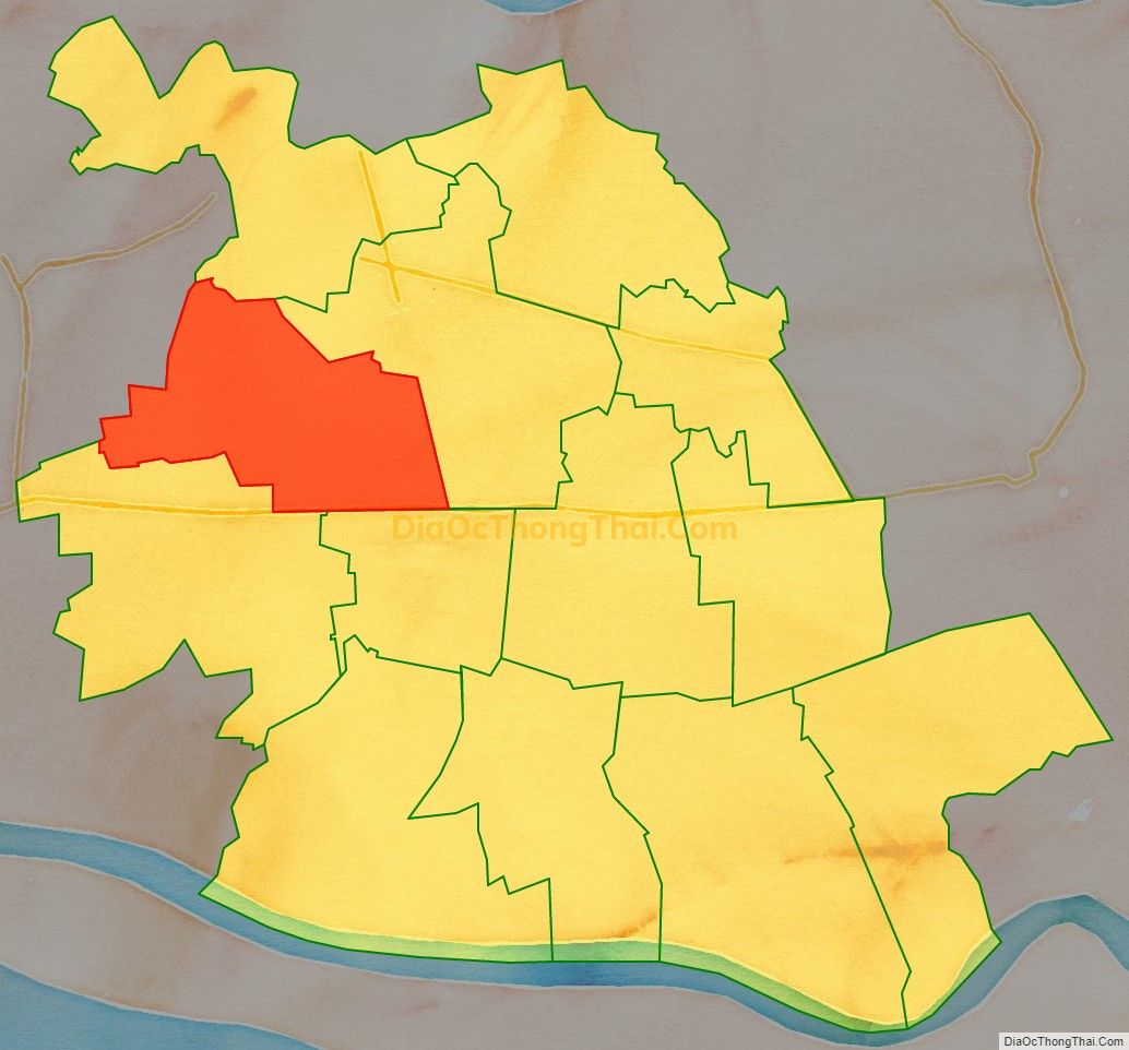 Bản đồ vị trí và địa giới hành chính Xã Bình Nhì, huyện Gò Công Tây