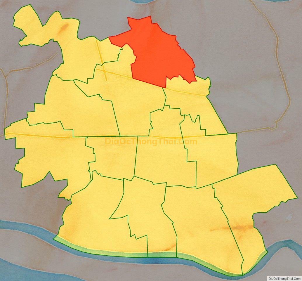 Bản đồ vị trí và địa giới hành chính Xã Bình Phú, huyện Gò Công Tây