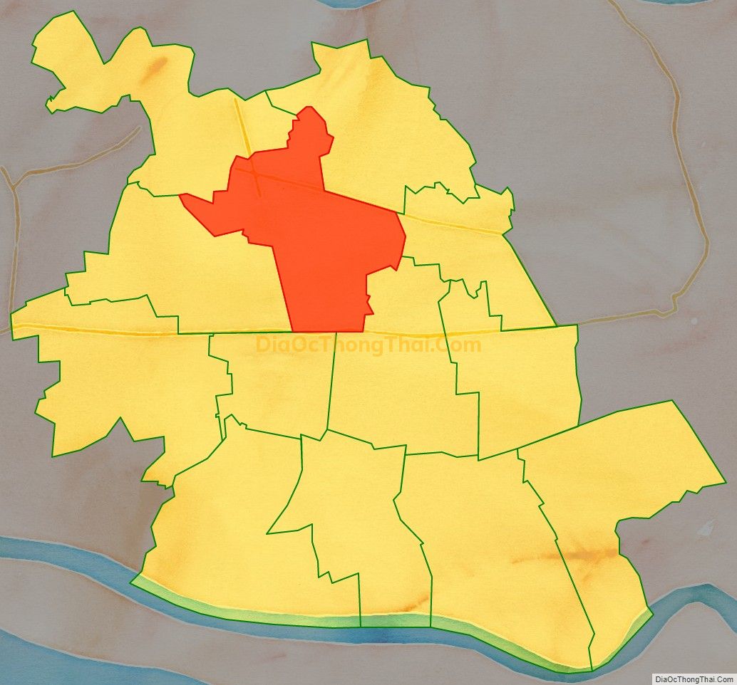 Bản đồ vị trí và địa giới hành chính Xã Đồng Thạnh, huyện Gò Công Tây
