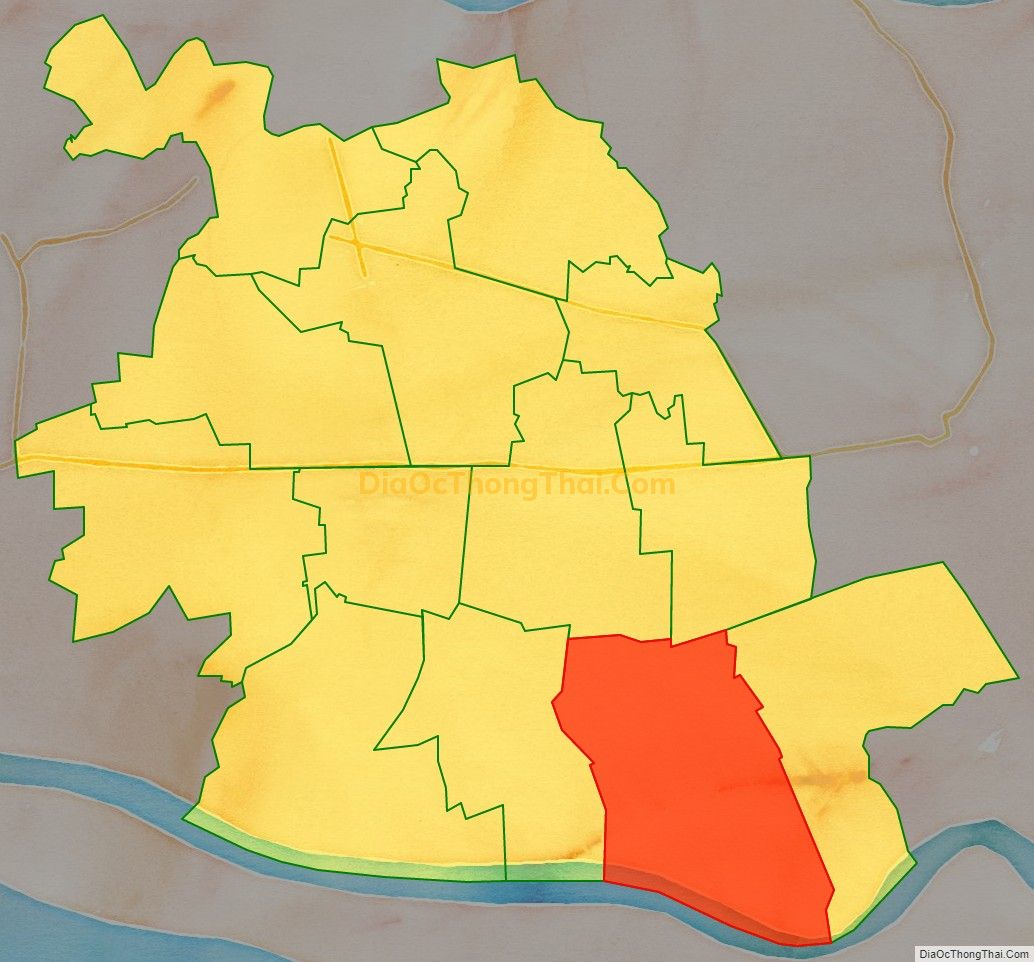Bản đồ vị trí và địa giới hành chính Xã Long Bình, huyện Gò Công Tây