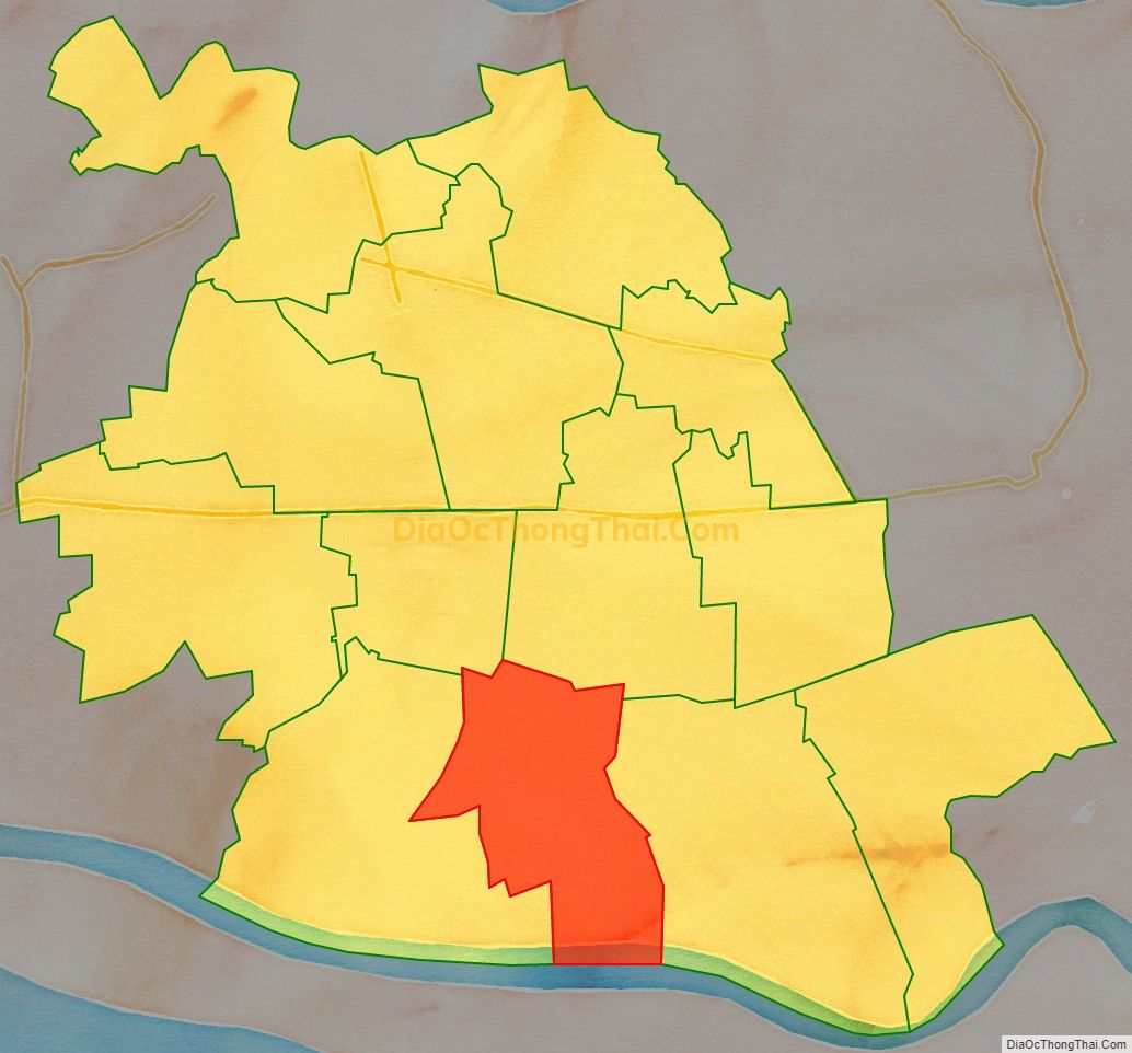 Bản đồ vị trí và địa giới hành chính Xã Long Vĩnh, huyện Gò Công Tây