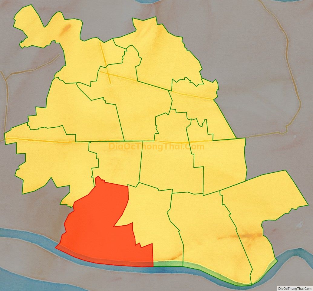 Bản đồ vị trí và địa giới hành chính Xã Vĩnh Hựu, huyện Gò Công Tây