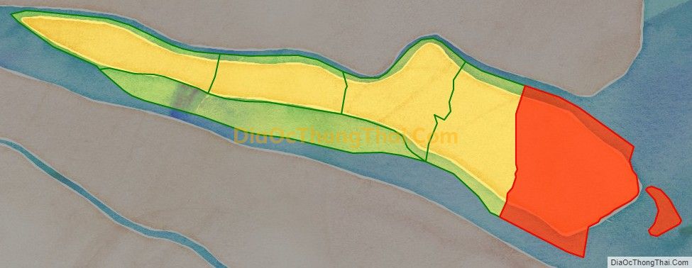 Bản đồ vị trí và địa giới hành chính Xã Phú Tân, huyện Tân Phú Đông