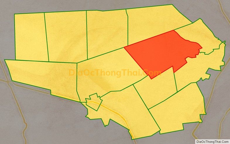 Bản đồ vị trí và địa giới hành chính Xã Hưng Thạnh, huyện Tân Phước