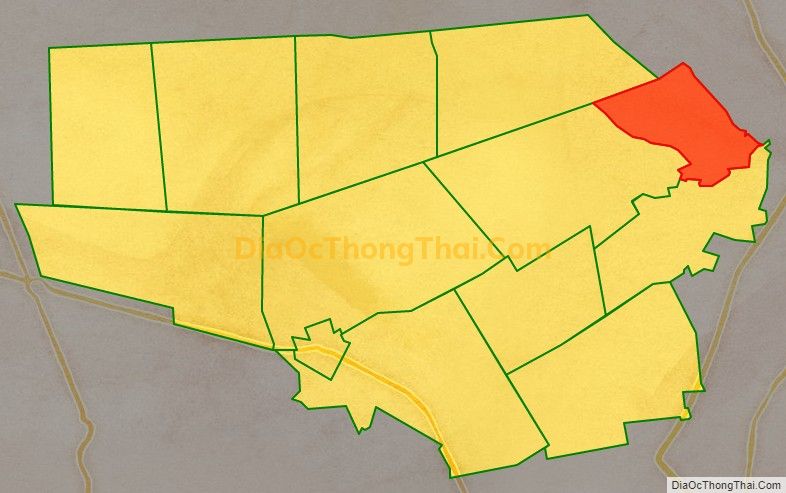 Bản đồ vị trí và địa giới hành chính Xã Phú Mỹ, huyện Tân Phước