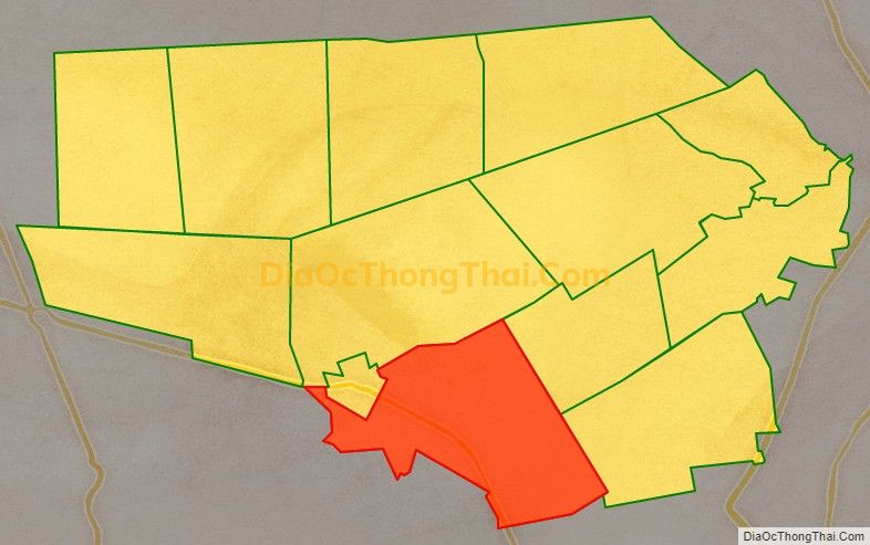 Bản đồ vị trí và địa giới hành chính Xã Phước Lập, huyện Tân Phước