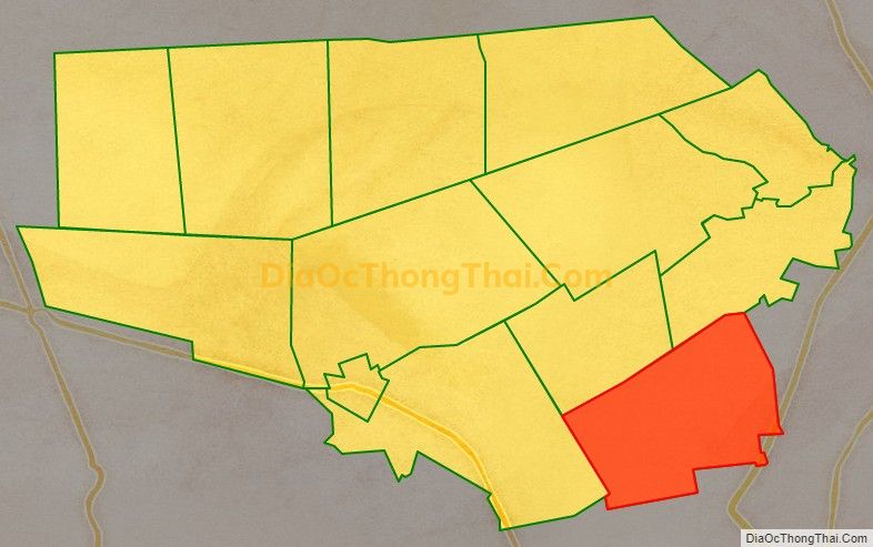 Bản đồ vị trí và địa giới hành chính Xã Tân Lập 1, huyện Tân Phước