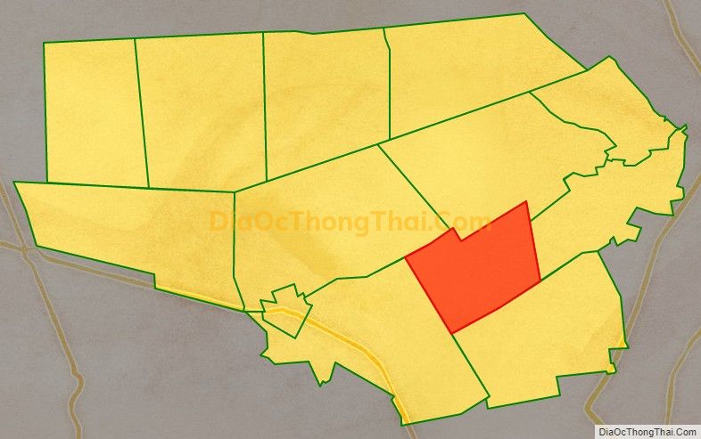 Bản đồ vị trí và địa giới hành chính Xã Tân Lập 2, huyện Tân Phước