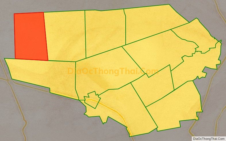 Bản đồ vị trí và địa giới hành chính Xã Thạnh Hòa, huyện Tân Phước