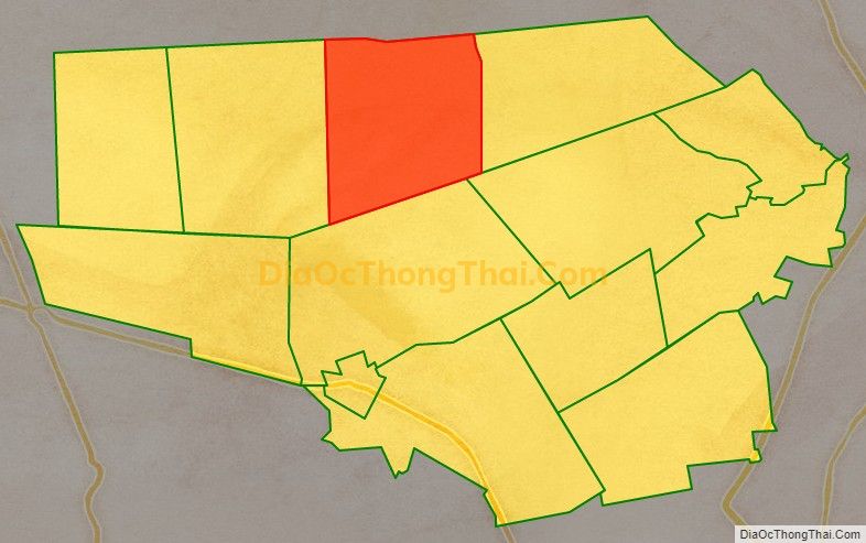 Bản đồ vị trí và địa giới hành chính Xã Thạnh Mỹ, huyện Tân Phước