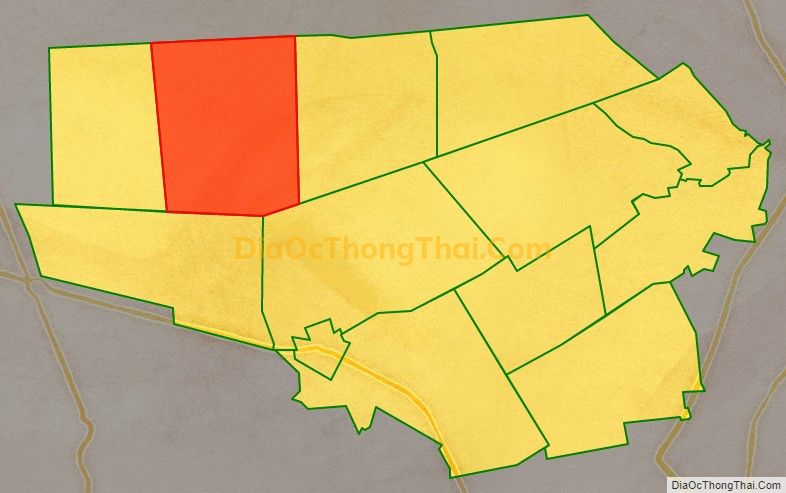 Bản đồ vị trí và địa giới hành chính Xã Thạnh Tân, huyện Tân Phước