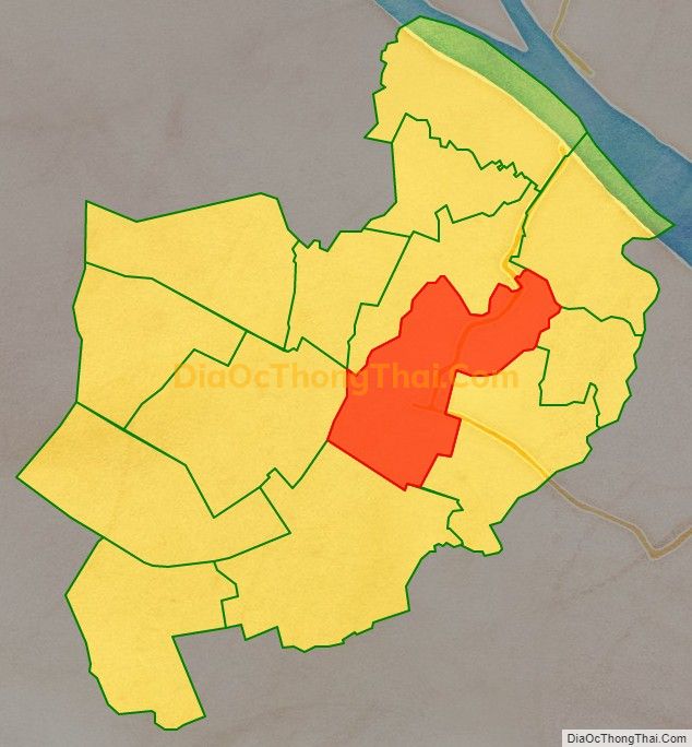 Bản đồ vị trí và địa giới hành chính Xã Bình Phú, huyện Càng Long