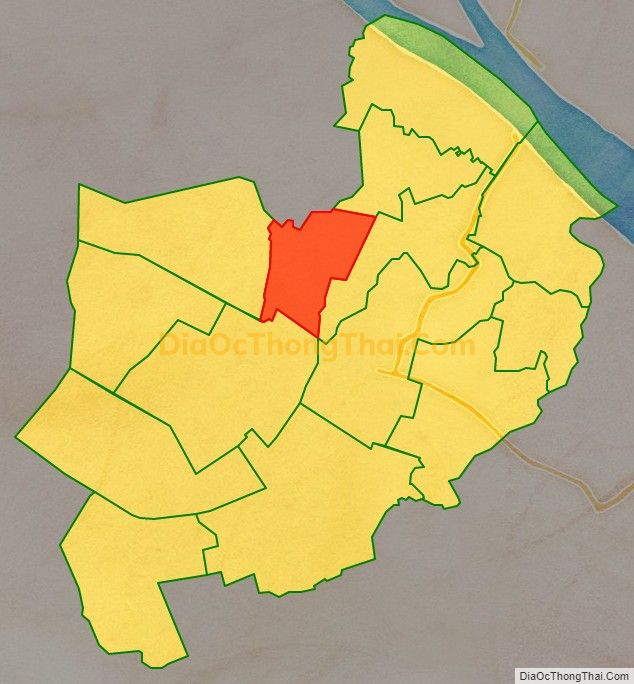 Bản đồ vị trí và địa giới hành chính Thị trấn Càng Long, huyện Càng Long