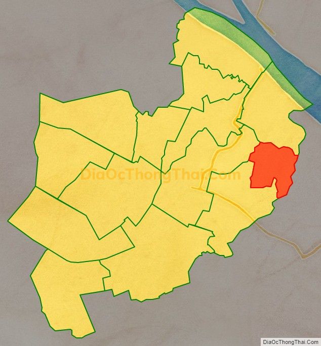Bản đồ vị trí và địa giới hành chính Xã Đại Phúc, huyện Càng Long