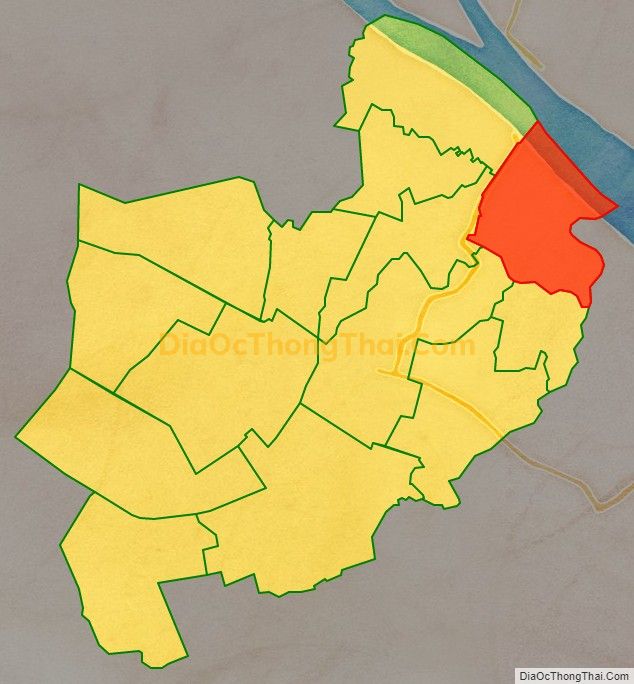 Bản đồ vị trí và địa giới hành chính Xã Đại Phước, huyện Càng Long