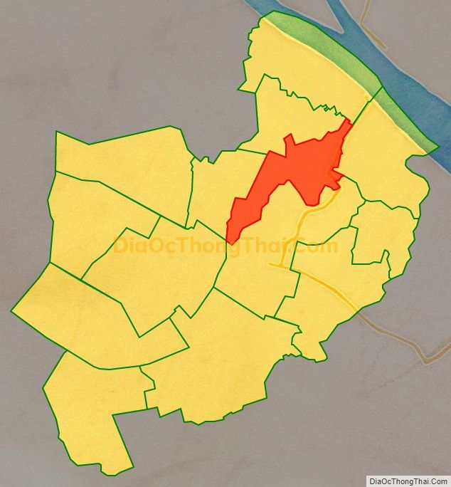 Bản đồ vị trí và địa giới hành chính Xã Nhị Long, huyện Càng Long