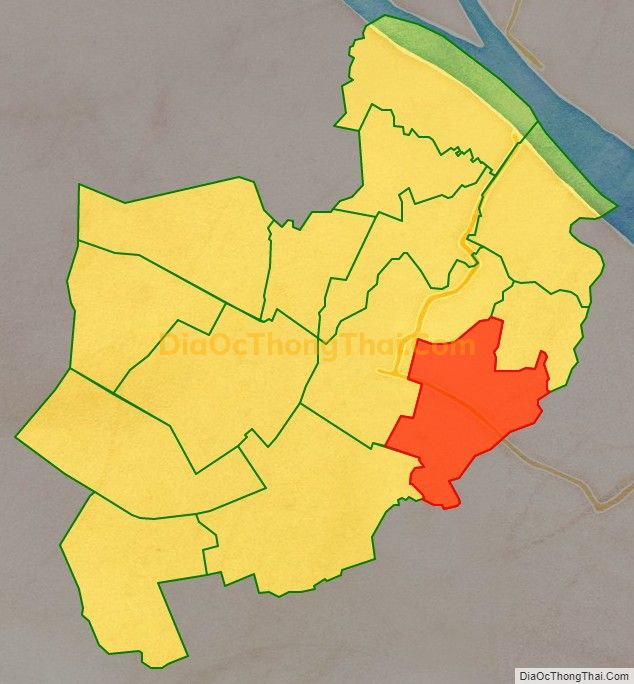 Bản đồ vị trí và địa giới hành chính Xã Phương Thạnh, huyện Càng Long