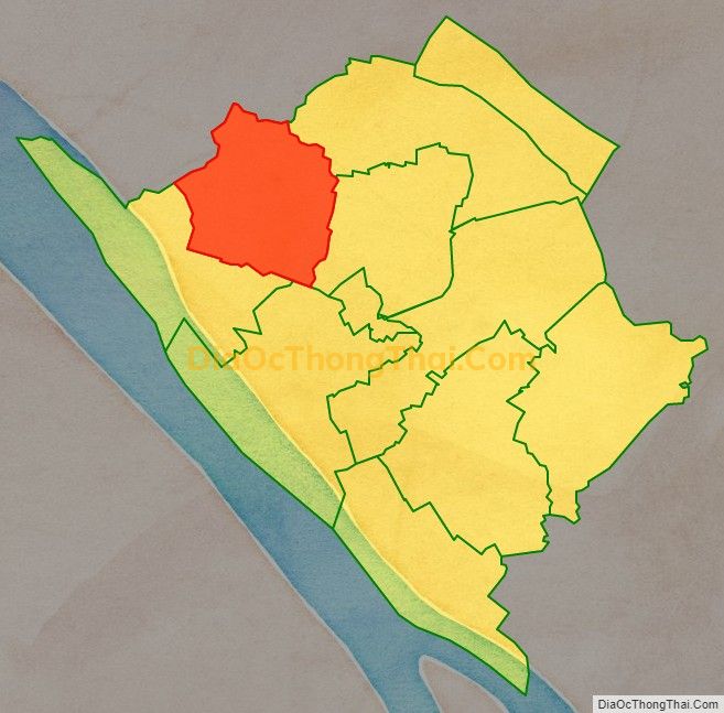 Bản đồ vị trí và địa giới hành chính Xã Tam Ngãi, huyện Cầu Kè