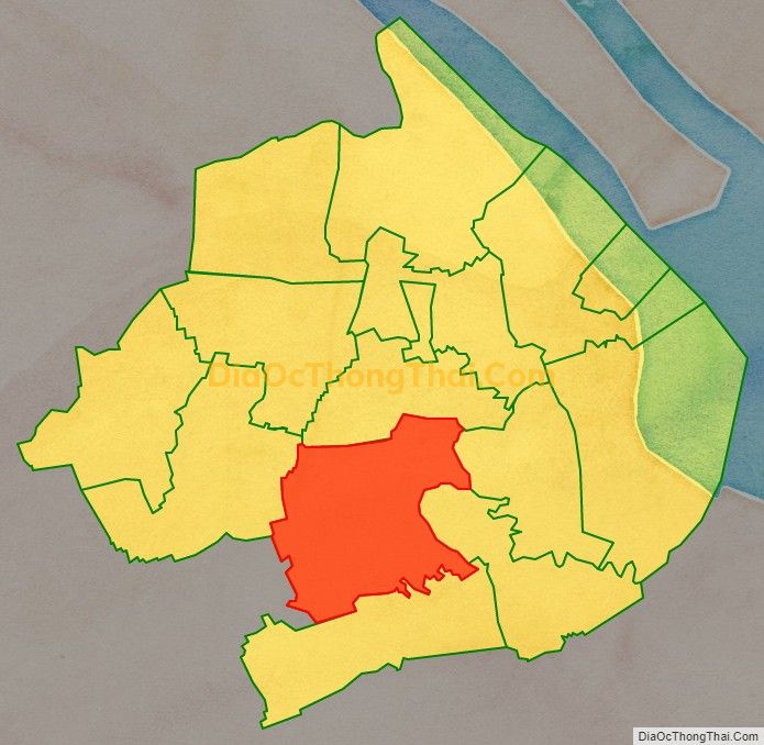 Bản đồ vị trí và địa giới hành chính Xã Long Sơn, huyện Cầu Ngang